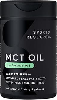 Keto MCT Oil Capsules derived from Coconut Oil | Keto Fuel for The Brain & Body | Derived from Non-GMO Coconuts (120 Soft gels)