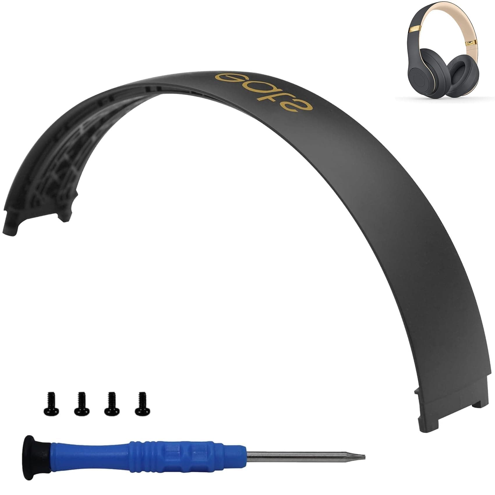 Adhiper Studio 3 Headband Replacement Top Headband Replacement Head Band Parts Accessories Repair Kit Compatible with Studio 3.0 A1914 Wireless Studio 2.0 Wireless Headphones（Gray Gold）