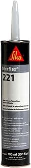 Sikaflex-221, Gray, multi-purpose sealant/adhesive, polyurethane fast curing sealant, 10.1 fl. oz Cartridge