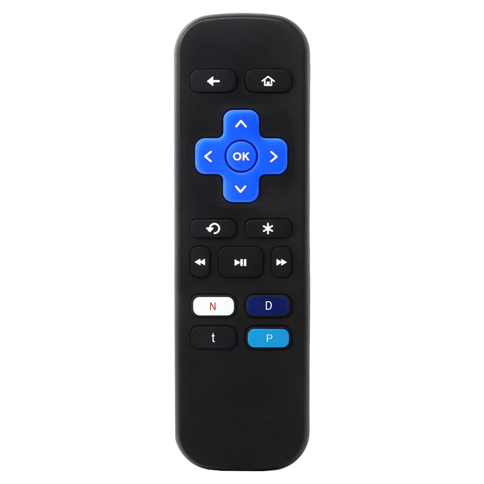 Universal Remote for Roku Box Remote Control Replacement, Fit for Roku 1/2/3/4 (LT/HD/XD/XS), Express, Premiere, with 4 Shortcut Keys, (NOT for Roku TV/Stick) - No Setup Required