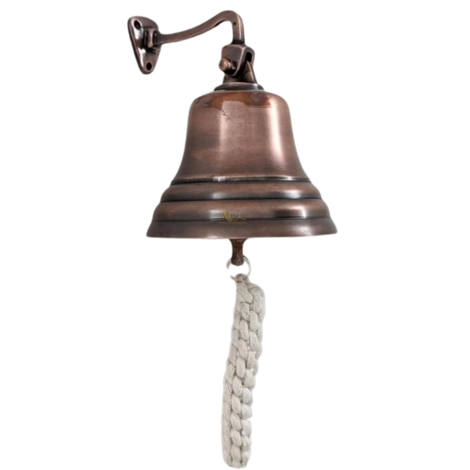 – Assorted Collections Bar Accessories for Home Pub HandBell – Wall Mounted BarBell Nautical Decorations – Unique Bronze Bell with Crisp Loud Sound Ideal for Christmas, Reception, Pubs 5 Inch