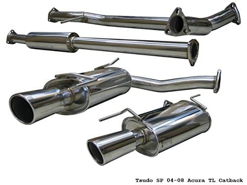 Tsudo Performance Compatible/Replacement for Acura Tl 04 05 06 07 08 Tsudo Sp Stainless Exhaust Dual Muffler