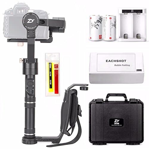 Zhiyun Crane Plus w/Mini Handle 3-Axis Handheld Gimbal Stabilizer 5.5lb Payload Timelapse MotionMemory Object Tracking FPV POV Mode Nightlapse for Sony Panasonic Canon Nikon Fujifilm Camera