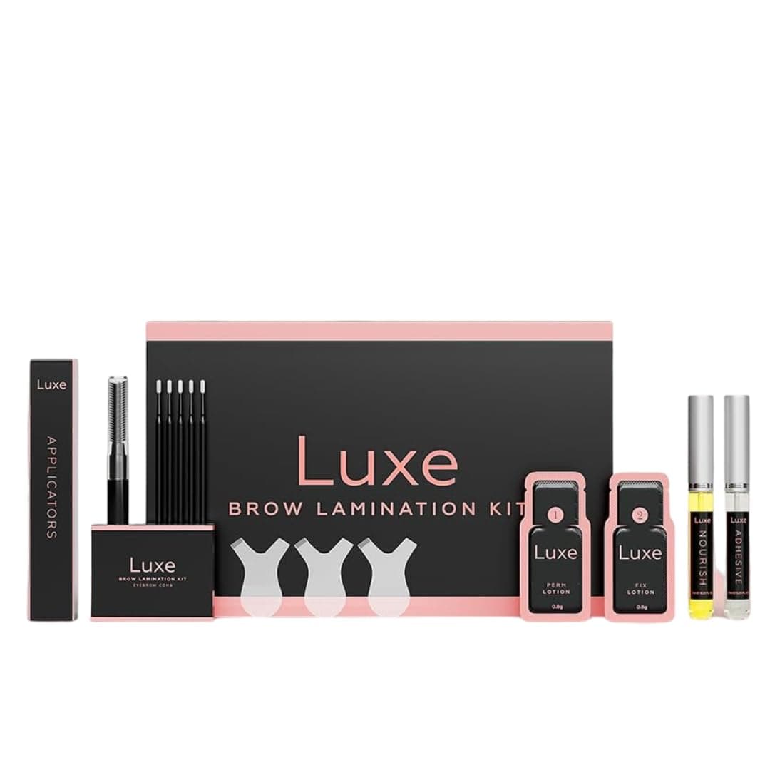 Brow Lamination Kit - Complete Set for Eyebrow Perm - Easy to Apply and Long Lasting Finish - Professional Results for Fuller Brows - Eyebrow Lamination Kit at Home - Luxe Cosmetics
