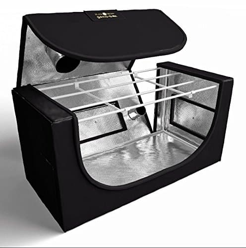 Mini Propagation Hydroponic Grow Tent - Easy Access With Zip Off Roof - PVC Free - Double Lined Ventilation & Cable Entry Socks - 50x100x50cm