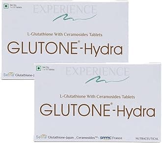 Hydra | Setria Glutathione with Ceramosides Tablets for Dry Skin | For Glowing Hydrated Skin | Pack of 20 Tablets