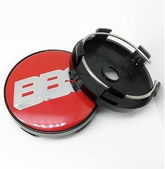 Set of 4 Car Hub Centre Caps for BBS 56mm ABS Aluminum Wheel Center Caps ABS Plastic Snap-On Fit Car Wheel Rim Caps,B