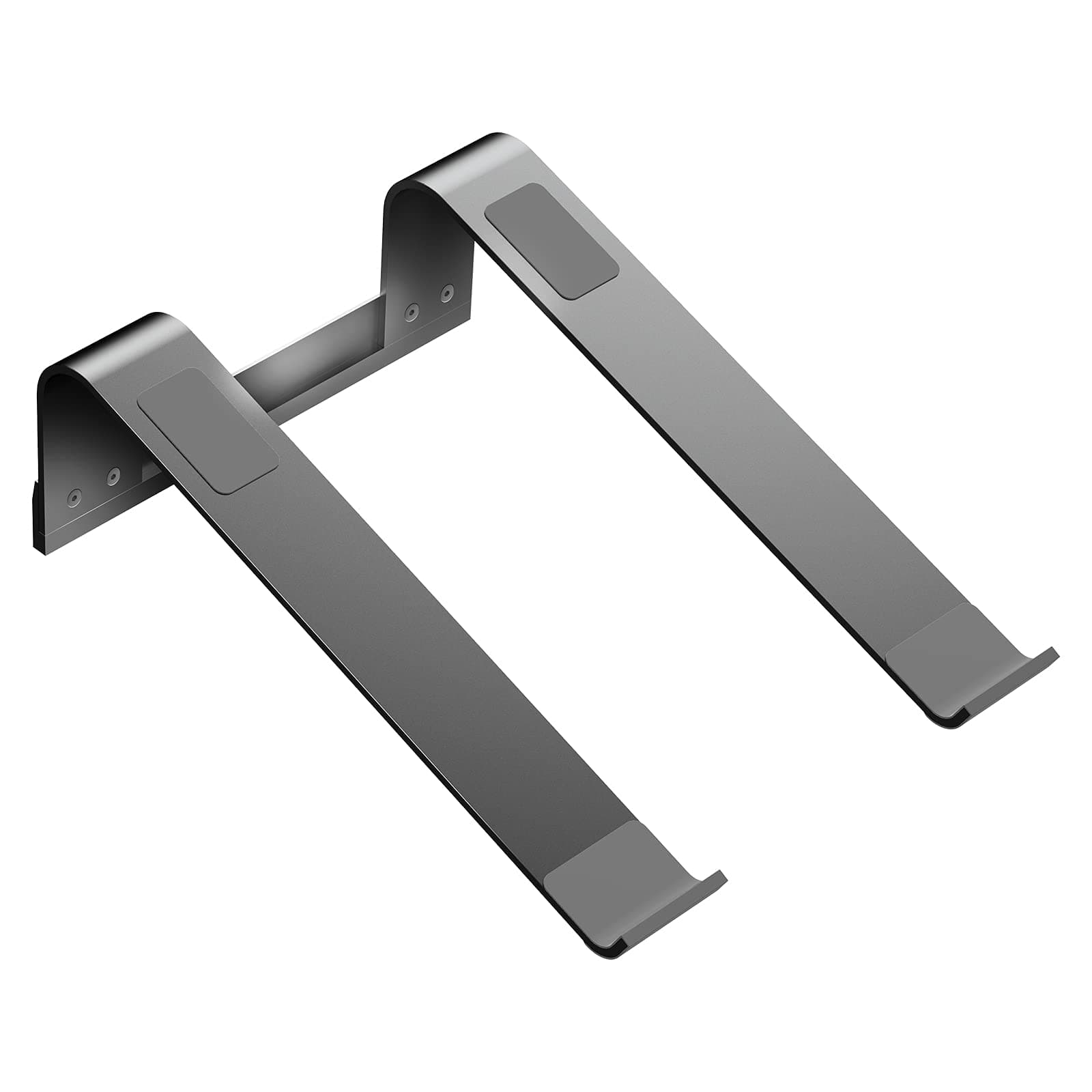 Laptop Stand iQunix Aluminum Ventilated Stand Update Version - Ergonomic Riser Portable Holder for MacBook Pro, All Notebooks (Gray)