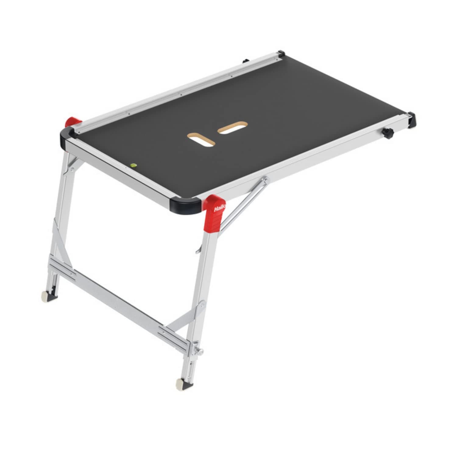 HAILO TP1 Staircase Platform for Use with Step Stools & Step Ladders with Integrated spirit level and with length and height-adjustable telescopic rails