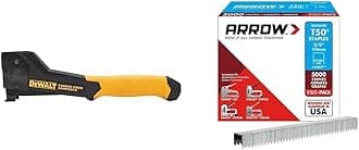 DEWALT Stapler, Carbon Fiber (DWHT75900) & Arrow Fastener 506IP Heavy Duty T50 3/8-Inch Staples for Upholstery, Construction, Furniture, Crafts, 5000-Pack