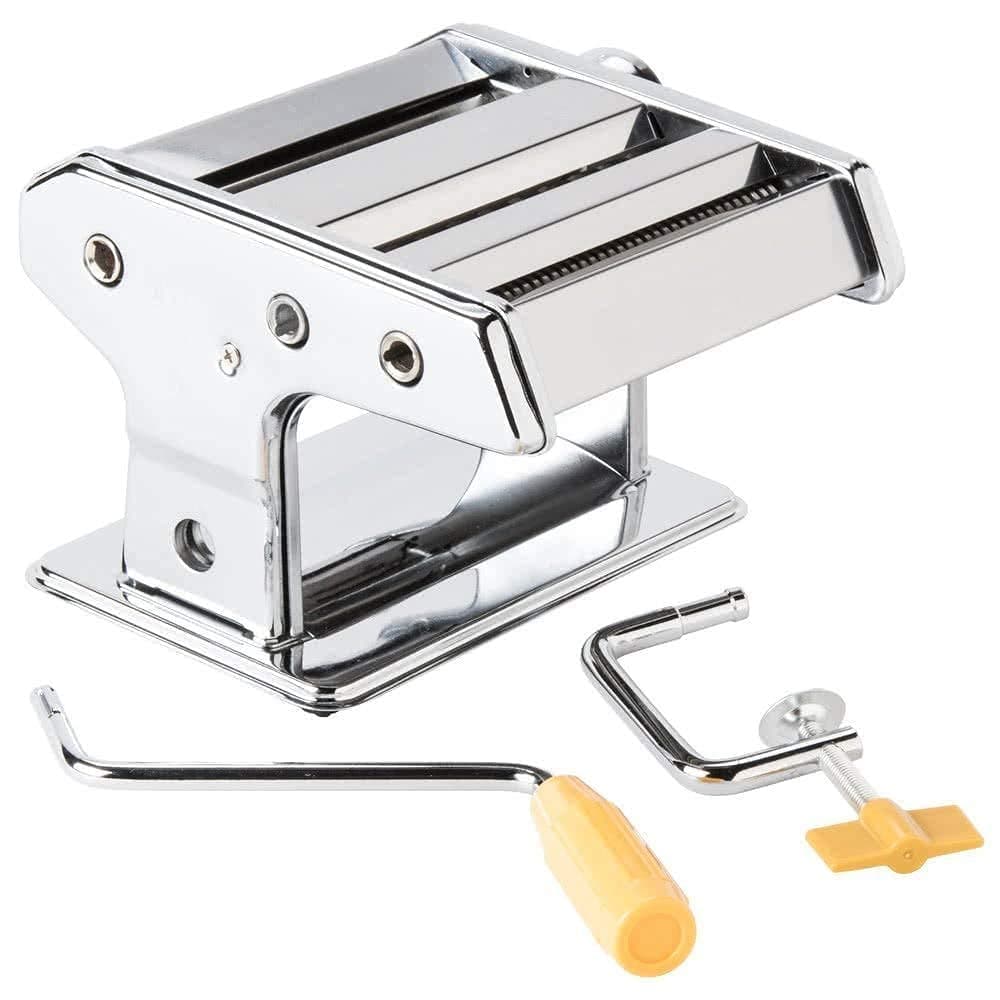 Pasta & Noodle Maker Machine,Dumpling & Dough Sheeter Manual Pasta Machine Accessories for Home use (Handle & Clamp) (Ravioli Maker)