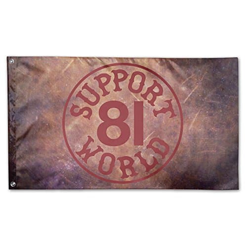 Sport Home World Support 81 O Flag Sing Layer Retangular Flag 3' X5'