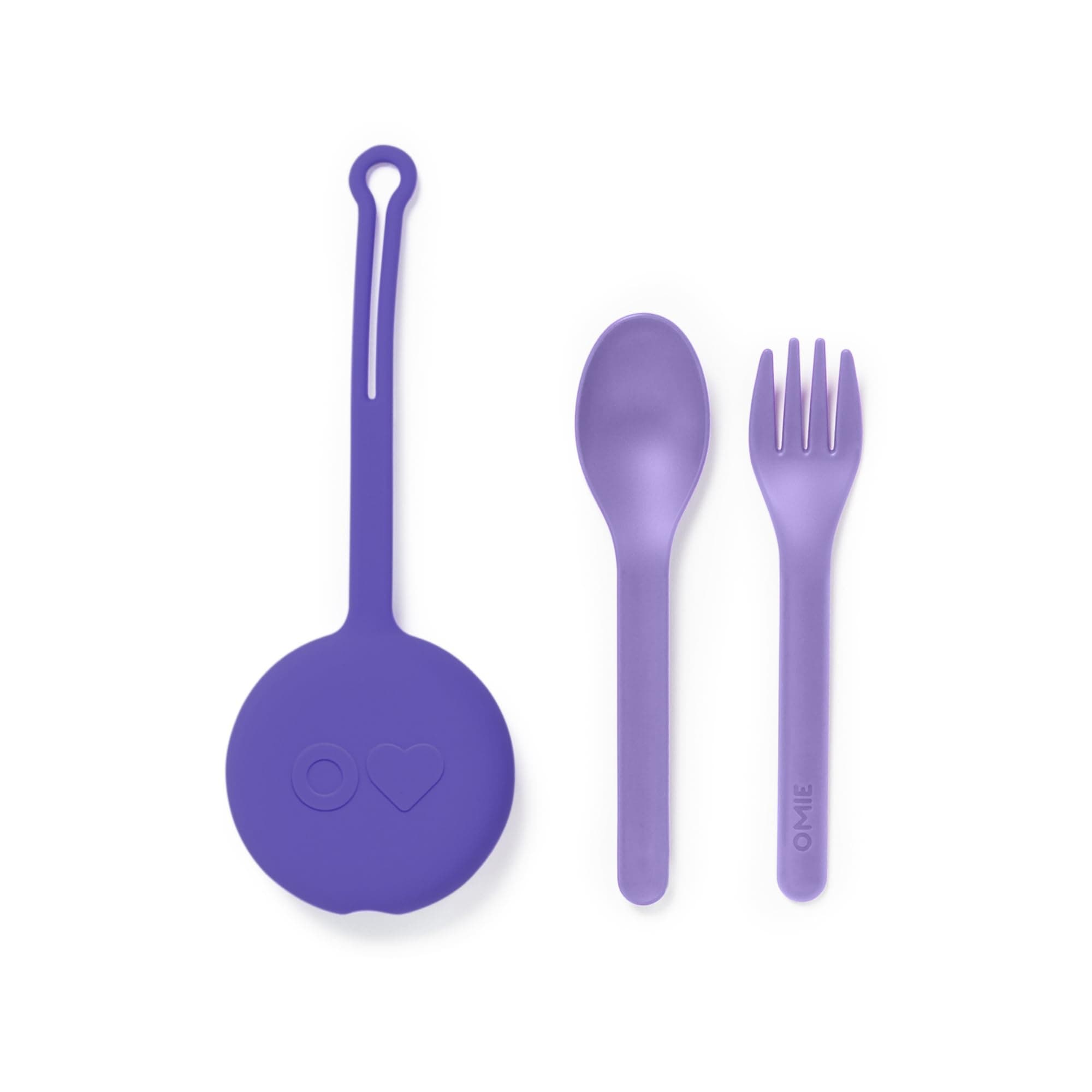 OmieBox Kids Utensils Set with Case - 2 Piece Plastic