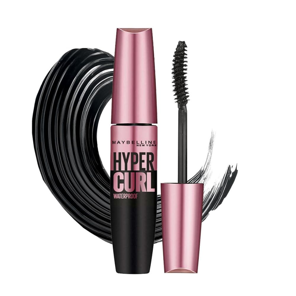 Maybelline New York Hypercurl Mascara Waterproof, Black, 9.2g