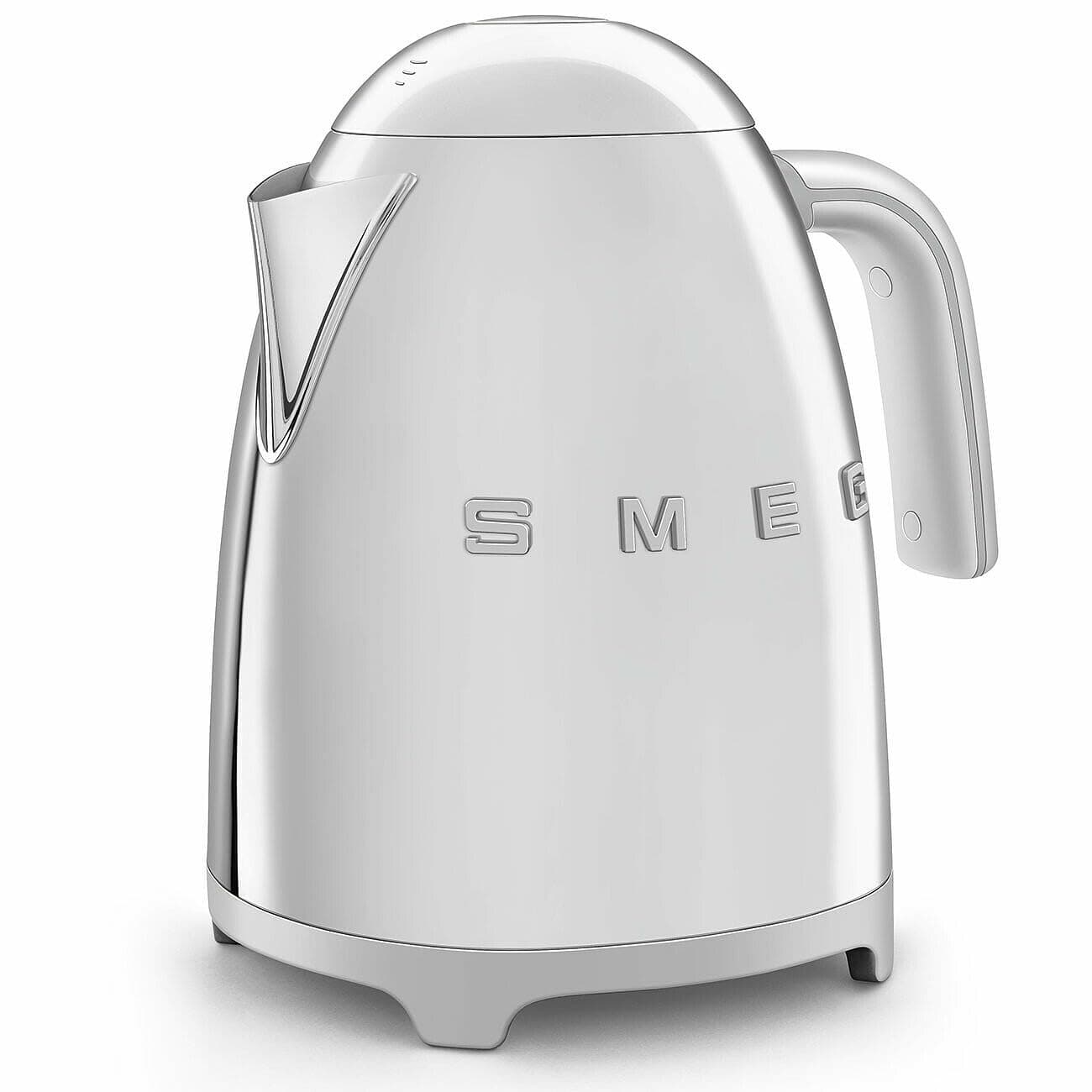 50's Retro Style Electric Water Kettle with Automatic Shutoff, Removable Base, and Water Indicator, KLF03SSUS, Polished Stainless Steel