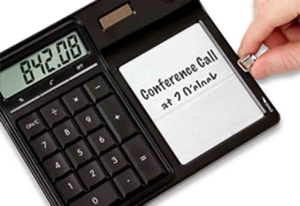 Mason Erasable Reusable Memo Note Pad with Solar Powered Calculator and Stylus - 8 Inch