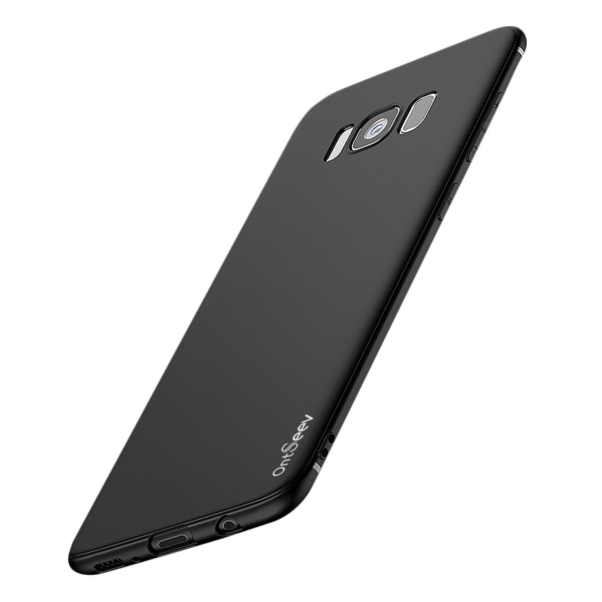 Ontseev Samsung Galaxy S8 Plus Case, Samsung Galaxy S8 Plus Cover, Matt Black Ultra Thin Soft Gel TPU Silicone Case Slim Anti Slip Protective Back Case Rubber Flexible Phone Shell