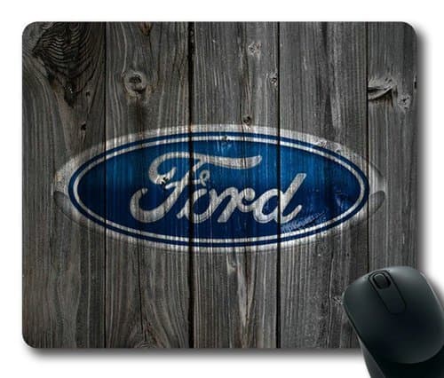 Customizablestyle Ford Car Logo with Wood Mousepad, Customized Rectangle DIY Mouse Pad