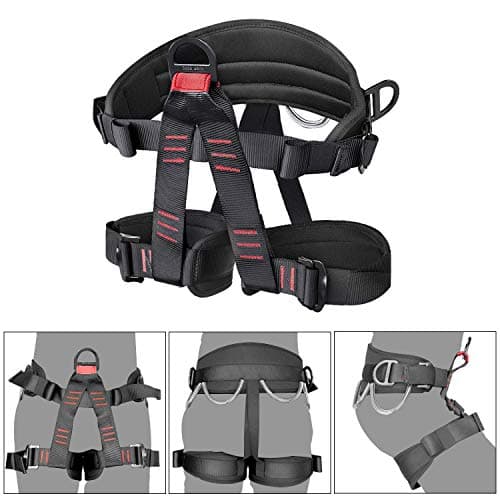 Leg Protector, Thickened and Comfortable, Great Climbing Safety Harness Pal, Completely Protect Your Leg from Pain For Long Time Climbing And Using - Comfortable, Snug Fit, Easy On/Off (2 Units)