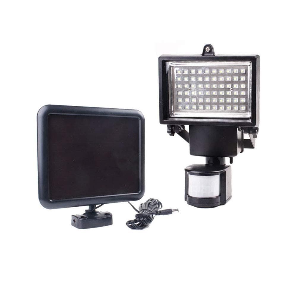 Solar Motion Sensor Light Ultra Bright,Security Light High Effective Charging,Detector Floodlight 60 LED Wide Angle Illumination for Wall Patio Garden Landscape Deck Shed Lawn 60 LED