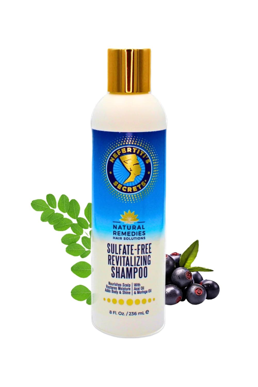 Nefertiti's Secrets Sulfate-Free Revitalizing Shampoo 8 Ounces - Pack Quantity: 1