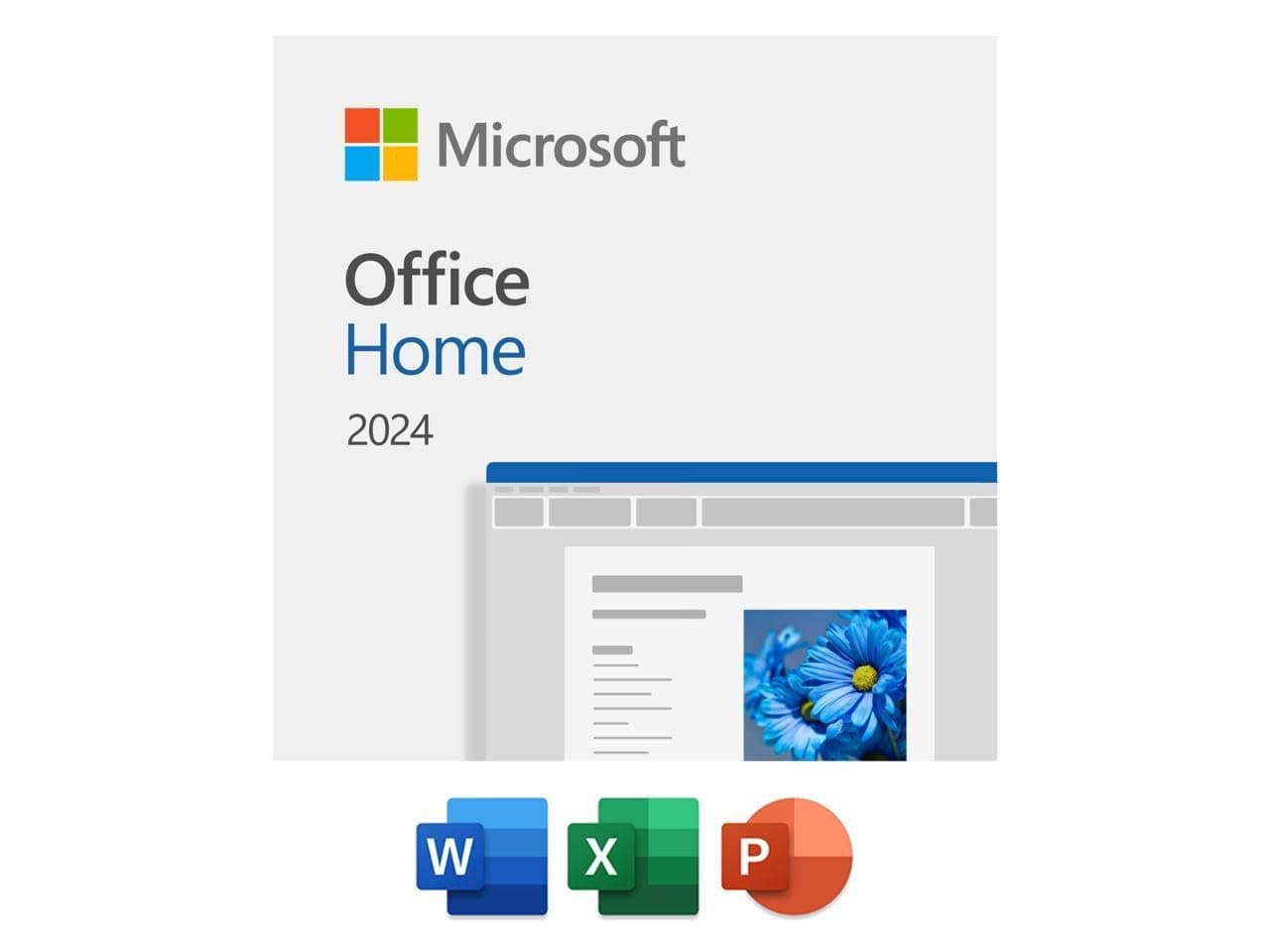 Microsoft Office Home 2024 | One time purchase, 1 Device | Windows 10/11, Mac | Software Key Card