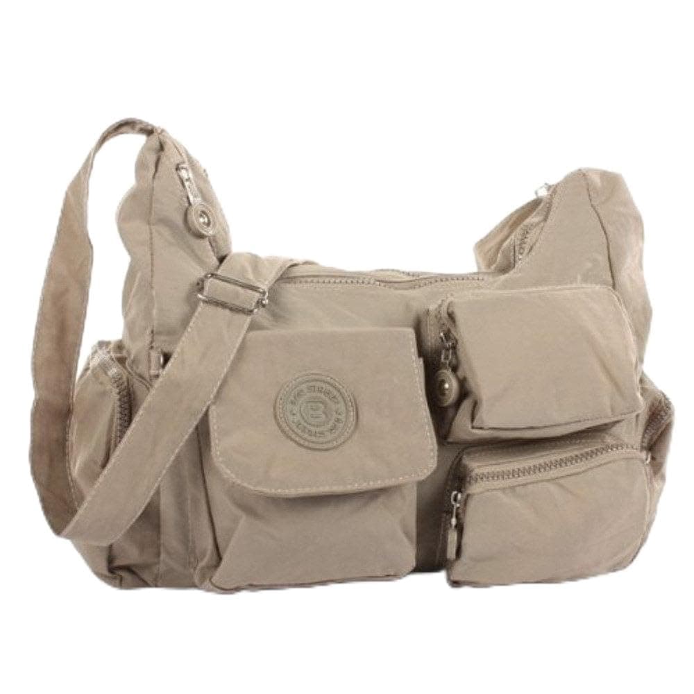 Nylon BAG Shoulder BAG STREET Light Grey