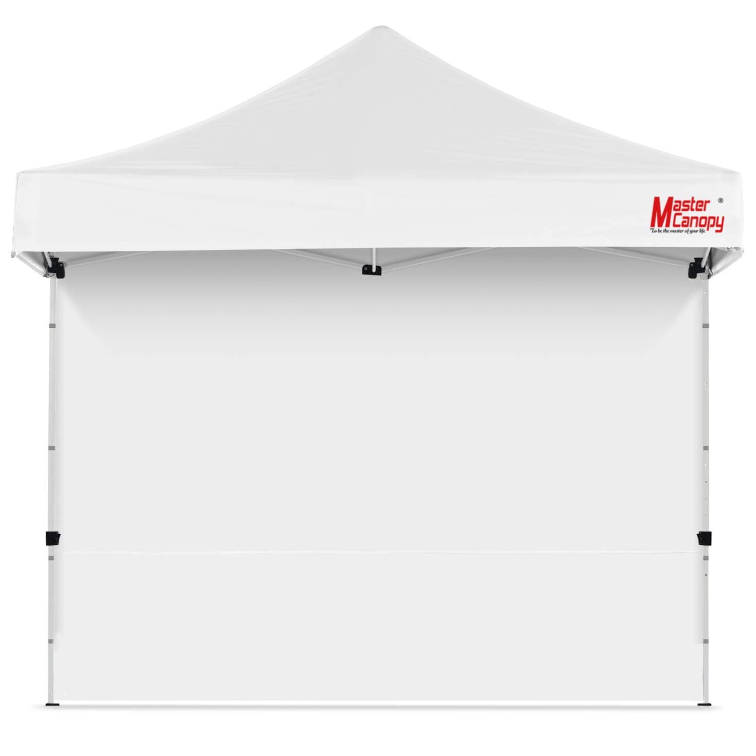 MASTERCANOPY 10x10ft Canopy SunWall Instant Canopy SideWall for Pop Up Canopy Tent Gazebos, UV Protection Sidewall Only, Spliceable (1 Pack, White)