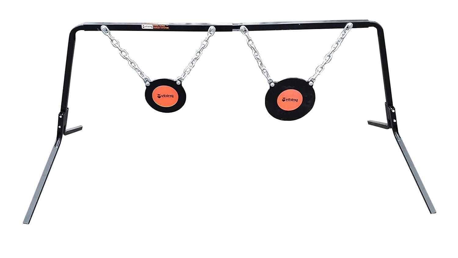 Viking Solutions Single Stand Dual GONG Target System 8" and 10" Gongs 3/8"...