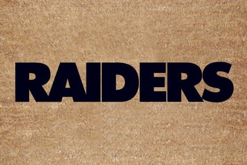 Oakland Raiders Flocked Door Mat