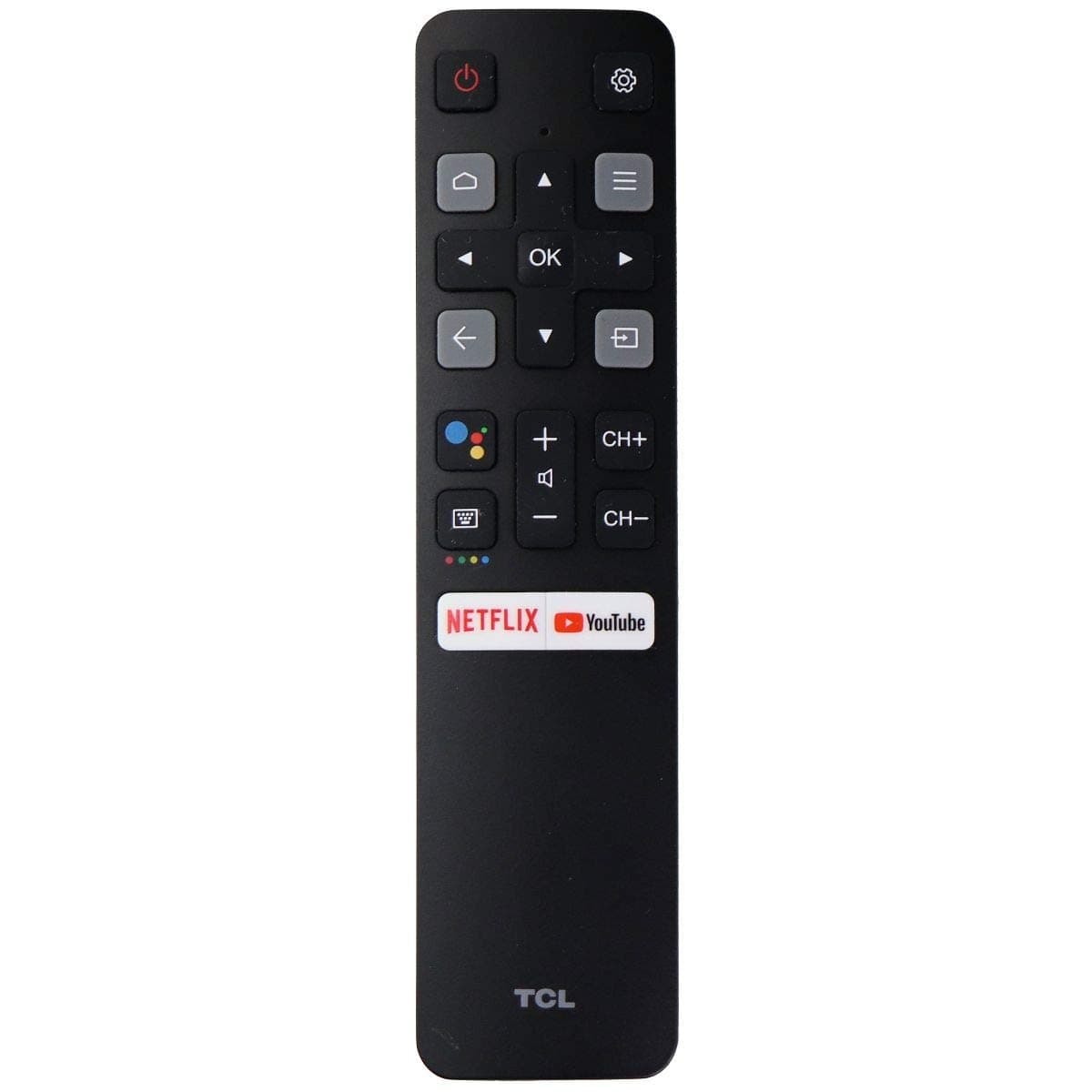 TCL Original Remote Control (RC802V FNR2) for Select TCL TVs - Black (Renewed)