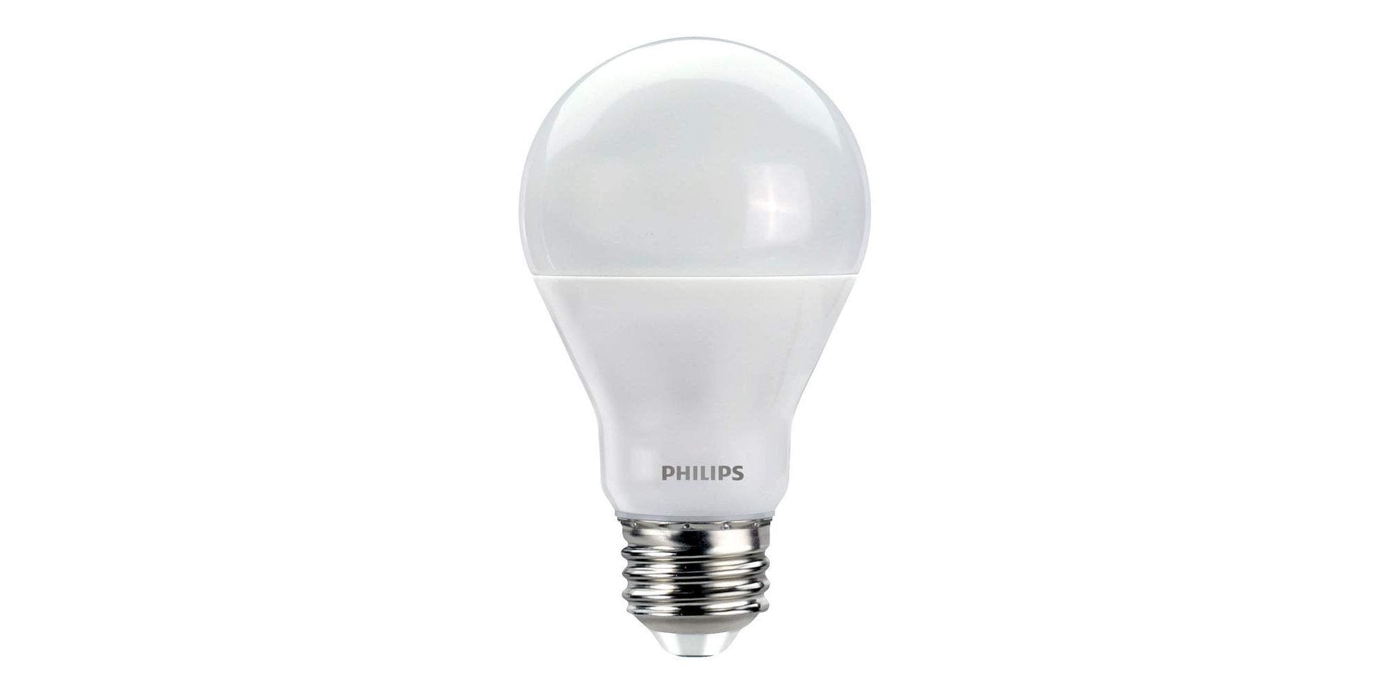 Philips LED Dimmable A19 Light Bulb with Warm Glow Effect: 800-Lumen, 2200-2700 Kelvin, 9.5-Watt (60-Watt Equivalent), E26 Base, Soft White, 8-Pack