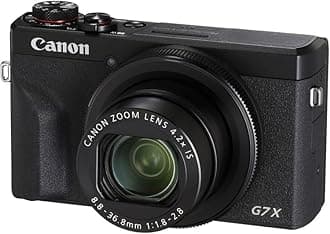 PowerShot G7 X Mark III 20.1MP Digital Point and Shoot Camera, 4.2X Optical Zoom, Black