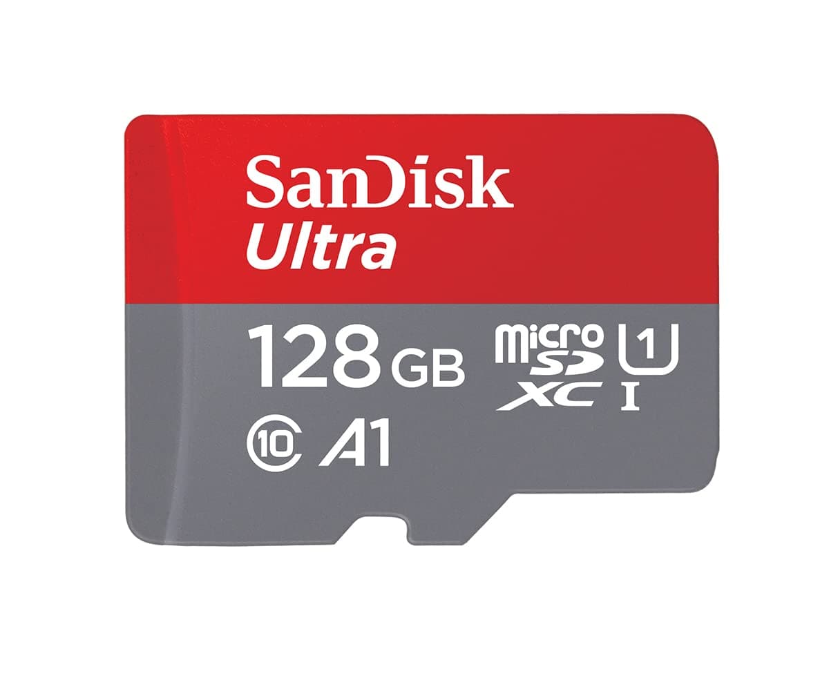 128 GB Ultra microSDXC cards (2-pack) + SD adapter up to 120 MB/s with A1 App Performance UHS-I Class 10 U1 (Pack of 2)