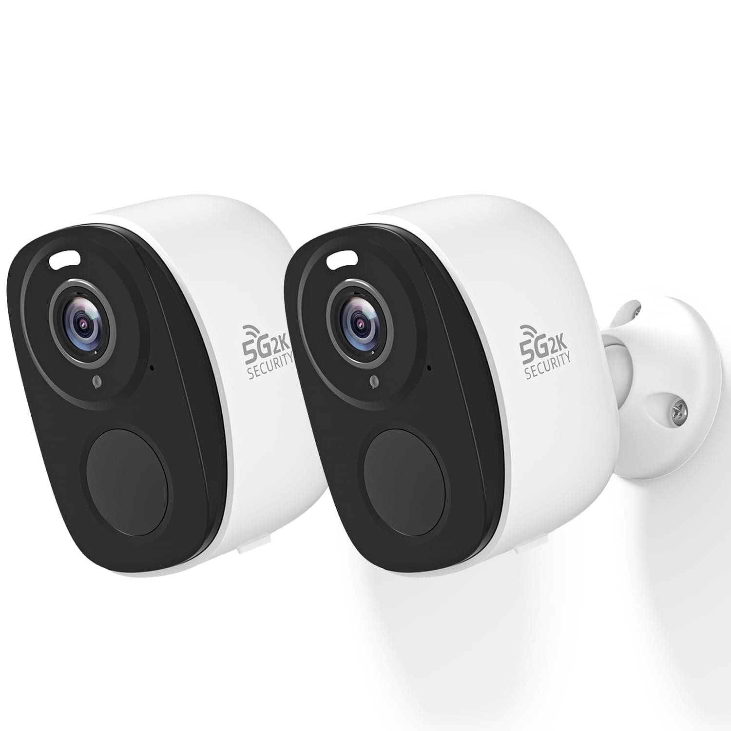 Rraycom 2Pack Security Cameras Outdoor Wireless,2K 5G/2.4GHz Battery Powered Camera for Home Security, Cloud/SD, No Monthly Fee, AI Motion Detection, Color Night Vision,2-Way Audio, Works w/Alexa