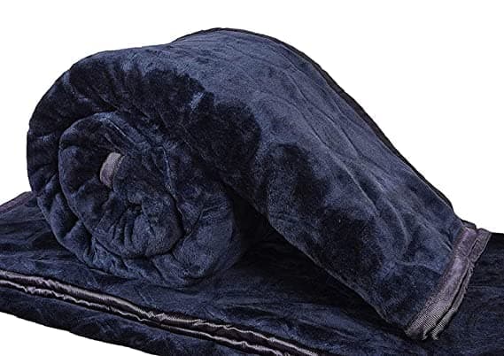 NAVYA ENT Soft Best AC Blanket Single/Double Bed Mink Blanket for Heavy Winter Blanket AC Single/Double Bed Super Soft Light Winter Blanket Travel Mink Blanket (Gery, Double)
