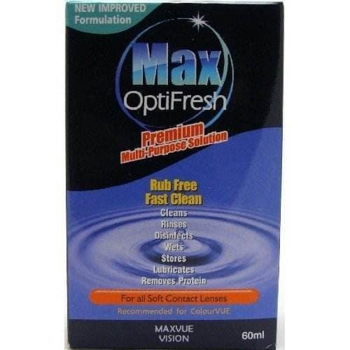 ColourVue Max OptiFresh Premium Multi-Purpose Contact Lens Solution – 60 ml by Max OptiFresh
