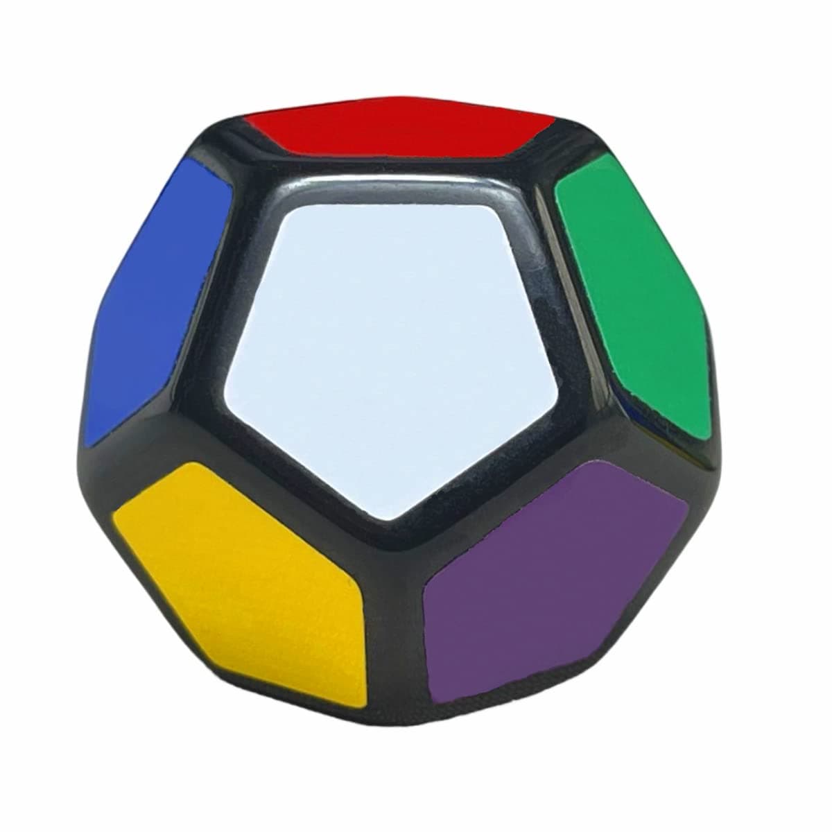 1x1 Megaminx Cube, Dodecahedron Cube 1x1 Puzzle Black