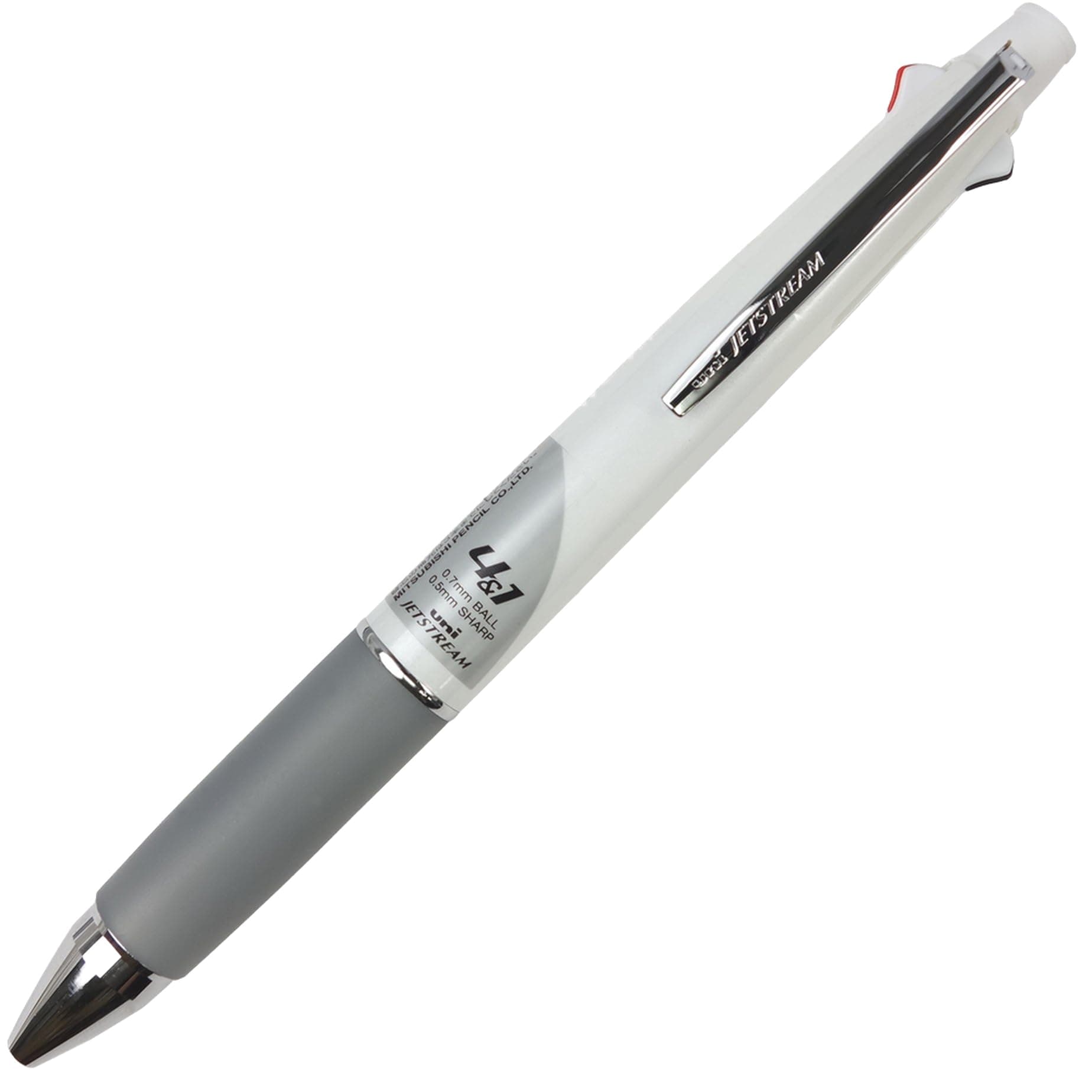 Uni Jetstream 0.7 mm Ballpoint Multi Pen and 0.5 mm Pencil, White Body (MSXE510007.1)