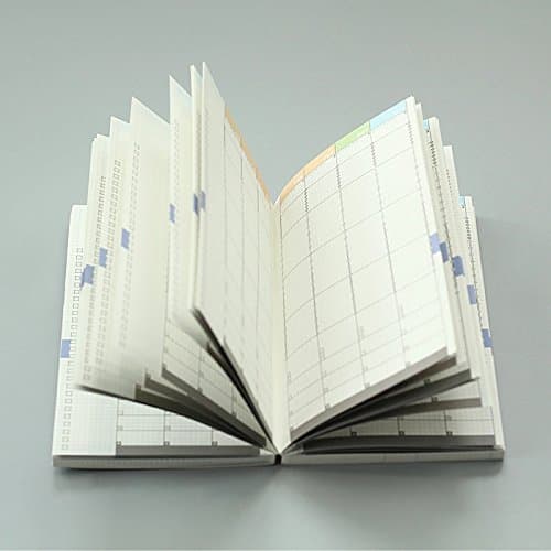 Time Management Planner A5 Size Insert for Hobonichi Covers, Pages Monthly and Weekly Undated, Unbranded