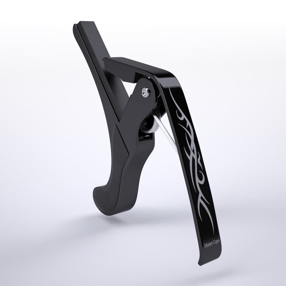 Guitar Capo (Black) Best for Single-handed Quick Release Key Clamp Trigger for 6 String Acoustic, Classical, Electric, Ukulele and Banjo/mandolin. Works Perfectly With Yamaha, Gibson, Fender, and Ibanez