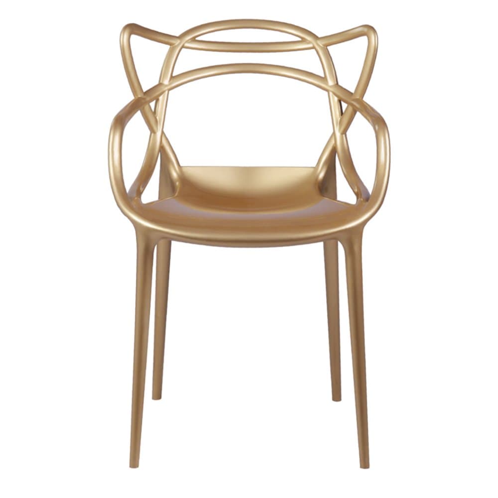 Brand Name Dining Chair, Gold