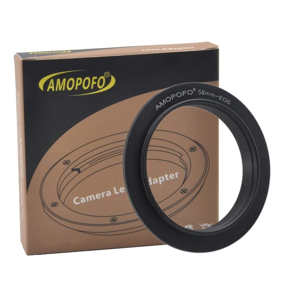 58mm Filter Thread Macro Reverse Mount Adapter Ring,& for Canon EOS 1D, 1DS, Mark II, III, IV, 1DC, 1DX, D30, D60, 10D, 20D, 20DA, 30D, 40D, 50D, 60D, 60DA, 5D, Mark II, Mark III, 7D,T1, T1i, T