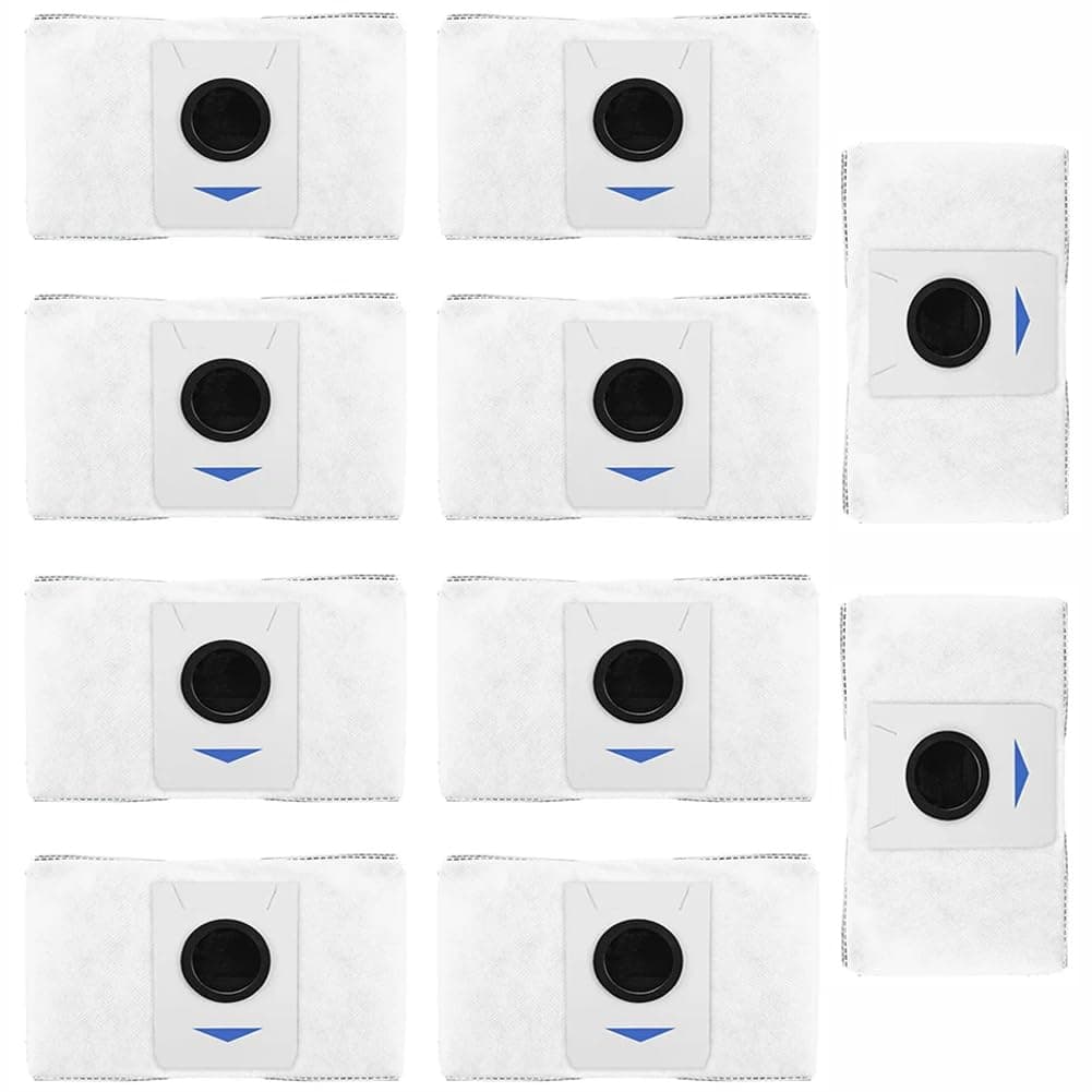 10 PCS Replacement Dust Bags for Deebot T20 Omni/Deebot X1 Omni/Deebot T10 Omni Robot Vacuum, Deebot T20 Omni Dust Bag