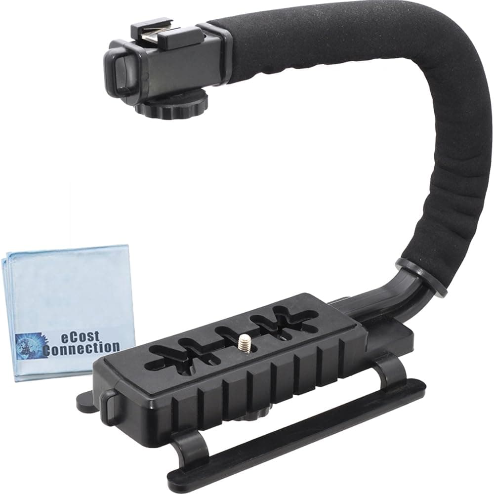 Professional Stabilizing Handheld Stabilizer Handle Grip with Accessory Mount for Camera, Camcorder, DSLR Compatible With Action Cameras, Canon, Nikon, Sony, Panasonic, Pentax, and Olympus & Much More