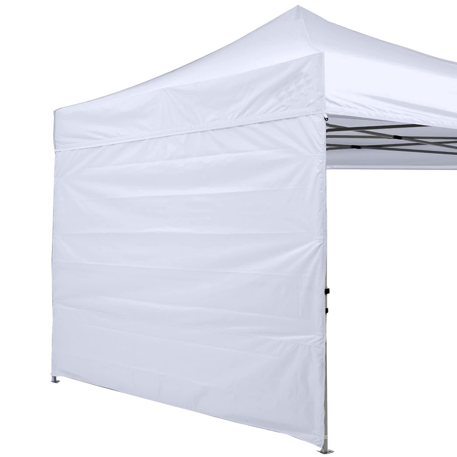 ABCCANOPY Instant Canopy SunWall 10x10 FT, 1 Pack Sidewall Only, No Frame or Top, White