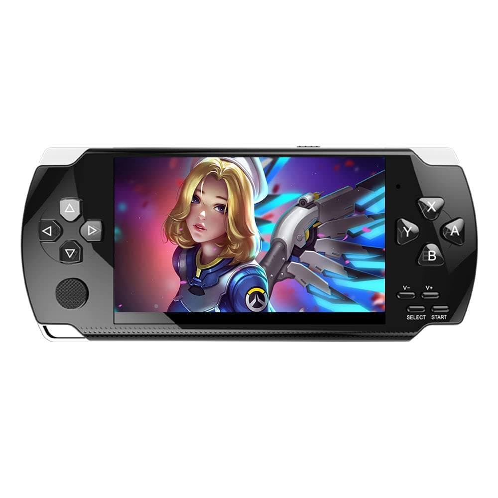 HLF Retro Video Game Console Screen Built-in 2000 Games Handheld Game Console Multiple Emulators Mini Portable Game Device MP3 MP4 Music TV Output E-Bbook Children/Men/Festivals