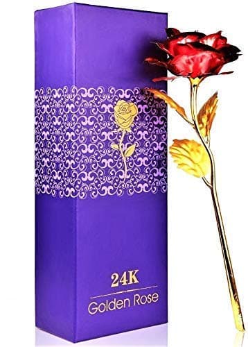 ANUPAM Artificial Rose And Exclusive Box- (Red)