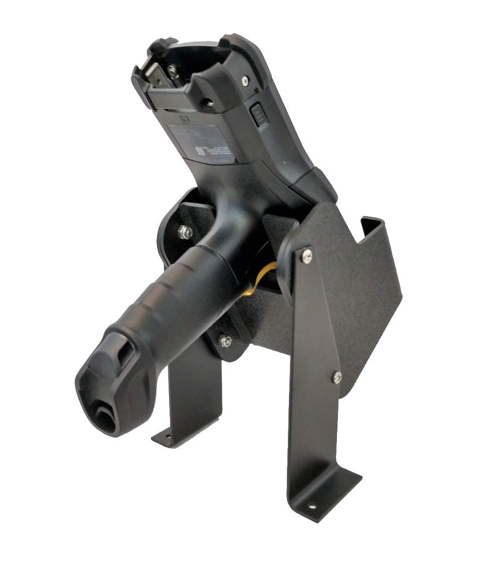 Fork-Lift Holster for Barcode Scanners, Mobile Computers: Rugged Fork Truck Mounted Scanner Holder