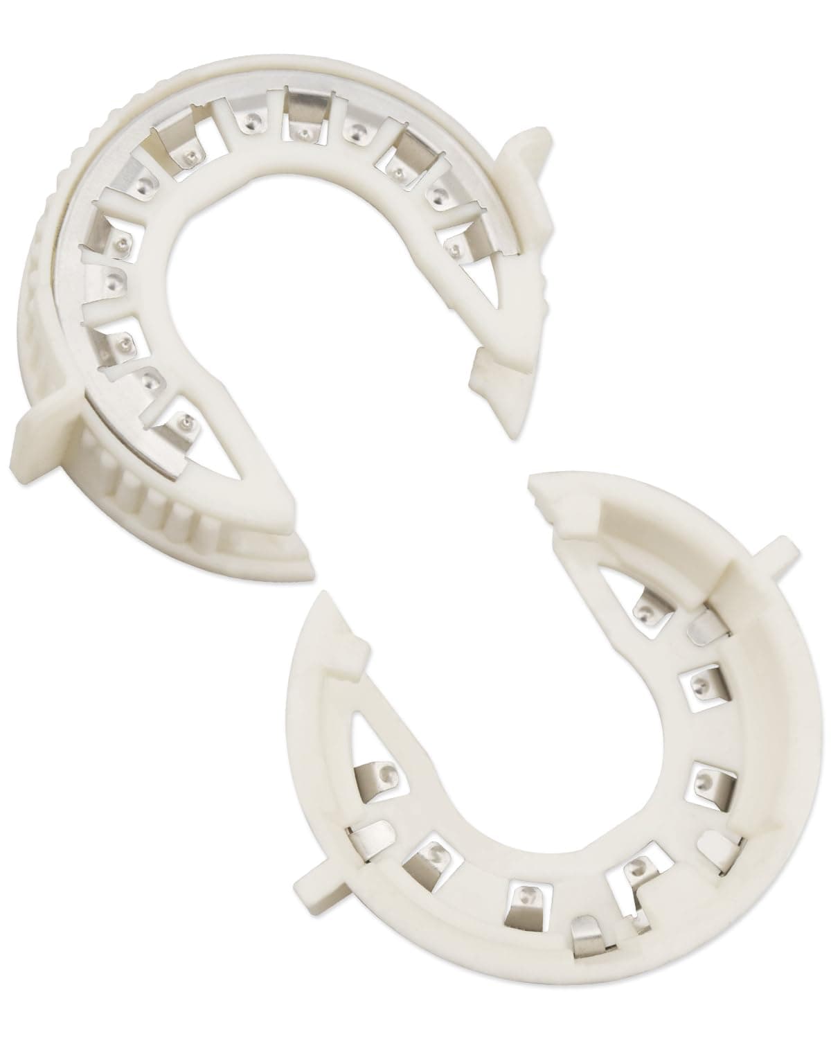 D1S D3S D8S Headlight Bulb Holder Retainer Clip Ring Fit for Chevrolet/GMC/Dodge/Jaguar/Evoque/Tesla 2010-2020, Hid Light Led Headlamp Bulb Holder Retainer Snap Ring Type C, White 2 PCS